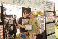 Art in the Park 2021 pen & Ink artist with featured artist certificate